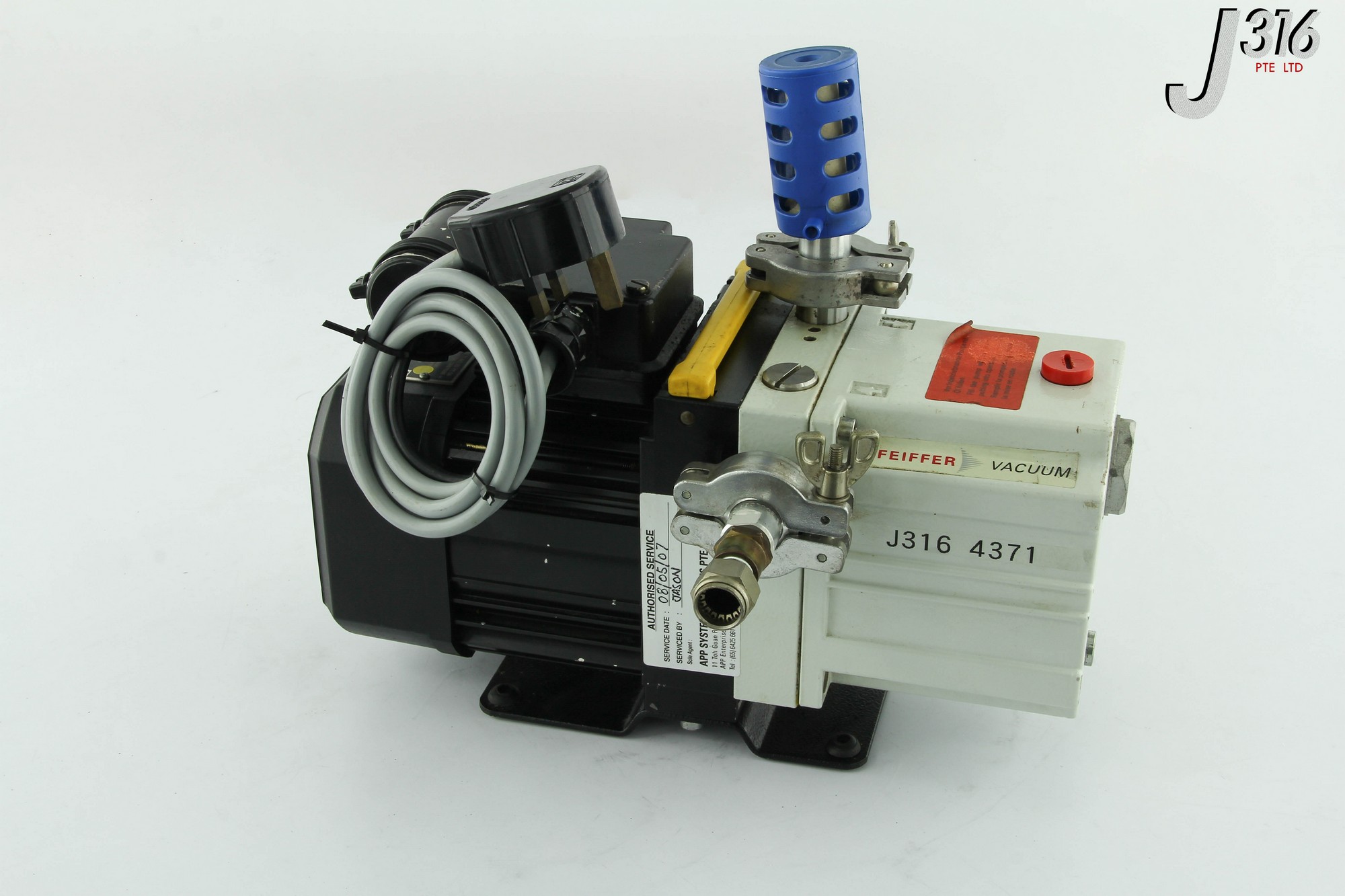 4371 PFEIFFER D-35614 ASSLAR VACUUM PUMP DUO 2.5A PK D41 027A -...